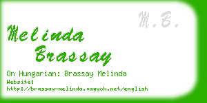 melinda brassay business card